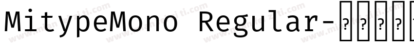 MitypeMono Regular字体转换